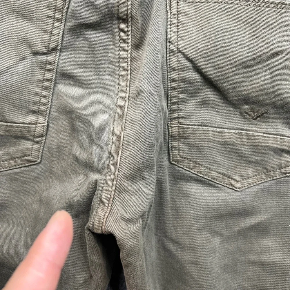 Hudson Pants Mens 31 Olive Green Fits 31x33 Blake Slim Ares M275DLE Button Fly‎